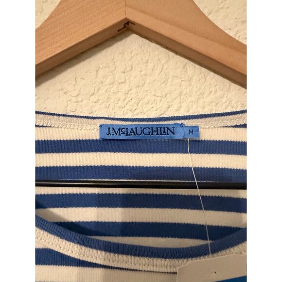 NWT J. Mclaughlin Stripe Sinclair Long Sleeve T-Shirt - Picture 4 of 6